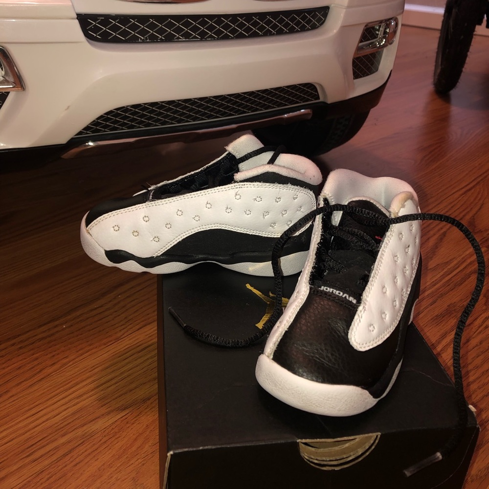 Toddler Jordan 13’s he got games